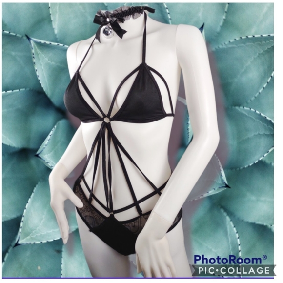 MEDIUM Velvet Kitten sexy teddy - Picture 1 of 13